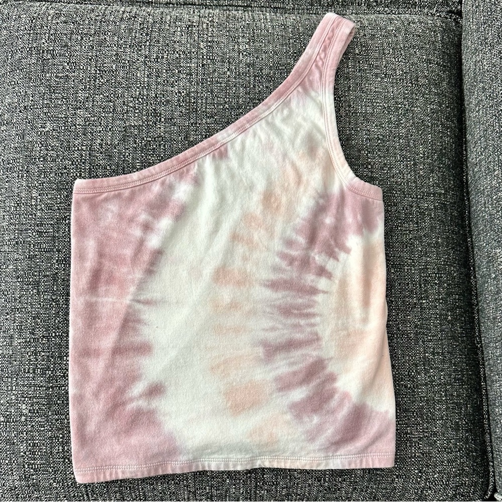 American Eagle one-shoulder cropped tank top, size small